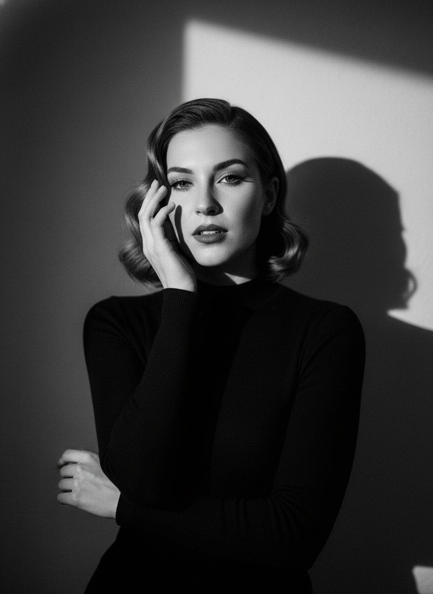 Professionelles Portrait - Schwarz-Weiß Stil